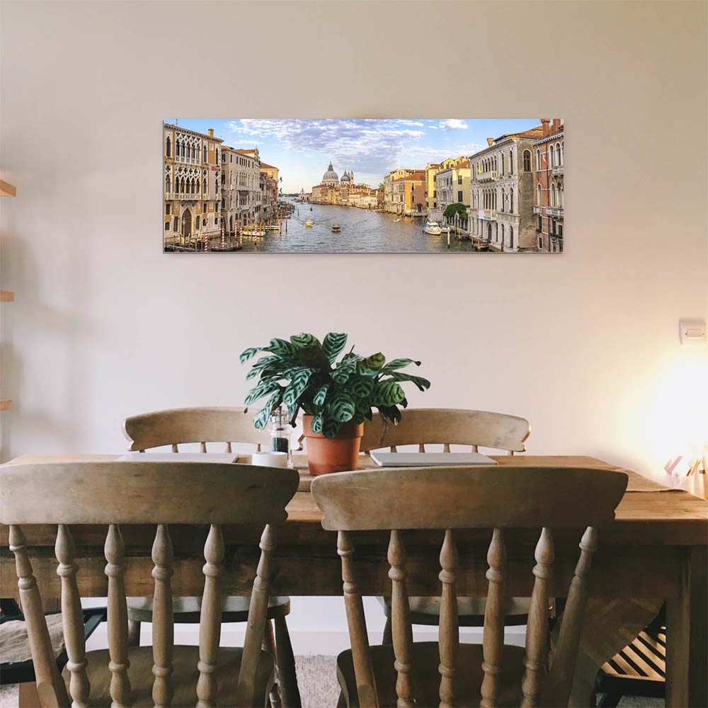 Skyline Canal Grande in Venedig als XXL Alu-Dibond Bild 150x100cm