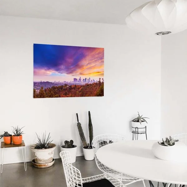 Poster 50x50cm Los Angeles hills Skyline