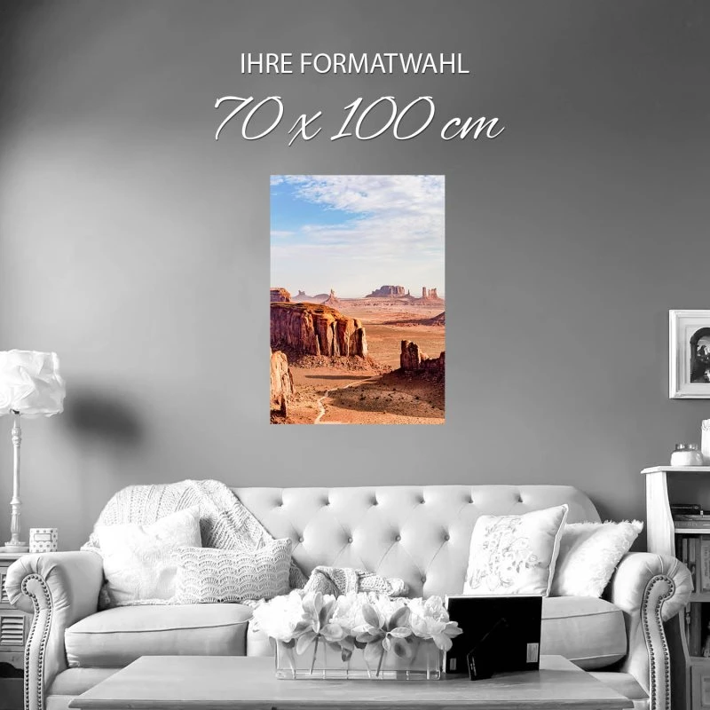 Poster Monument Valley USA Berge & Gebirge, 70x100cm groß