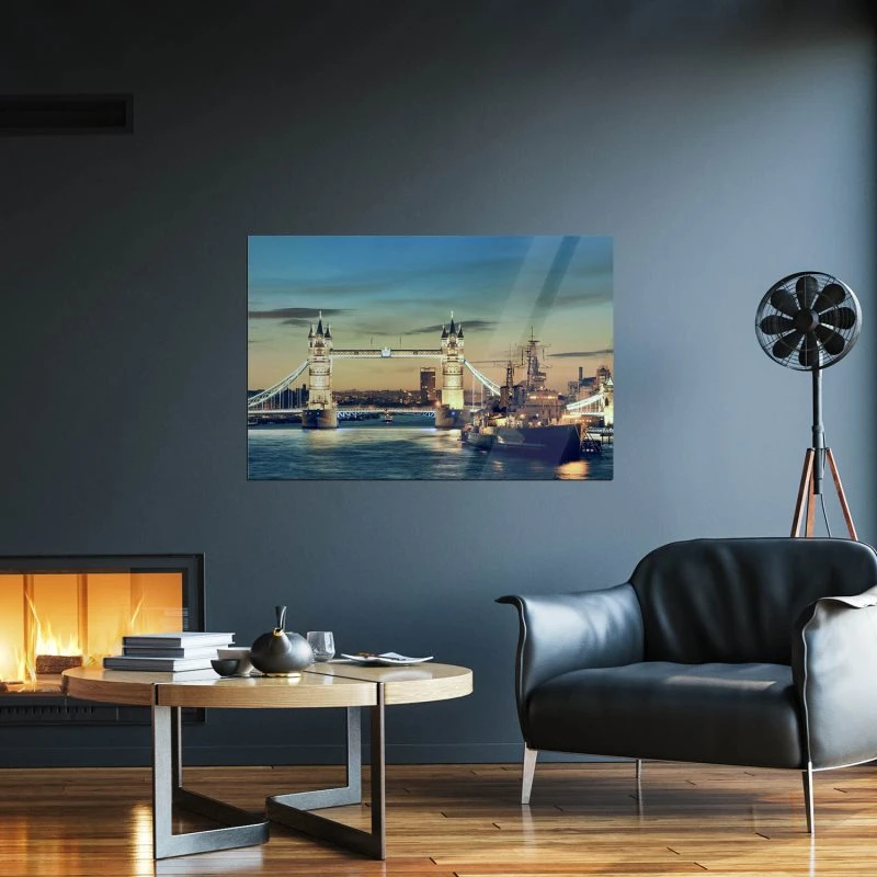 XXL Poster 200x150cm Flüsse & Seen London Themse Tower Bridge