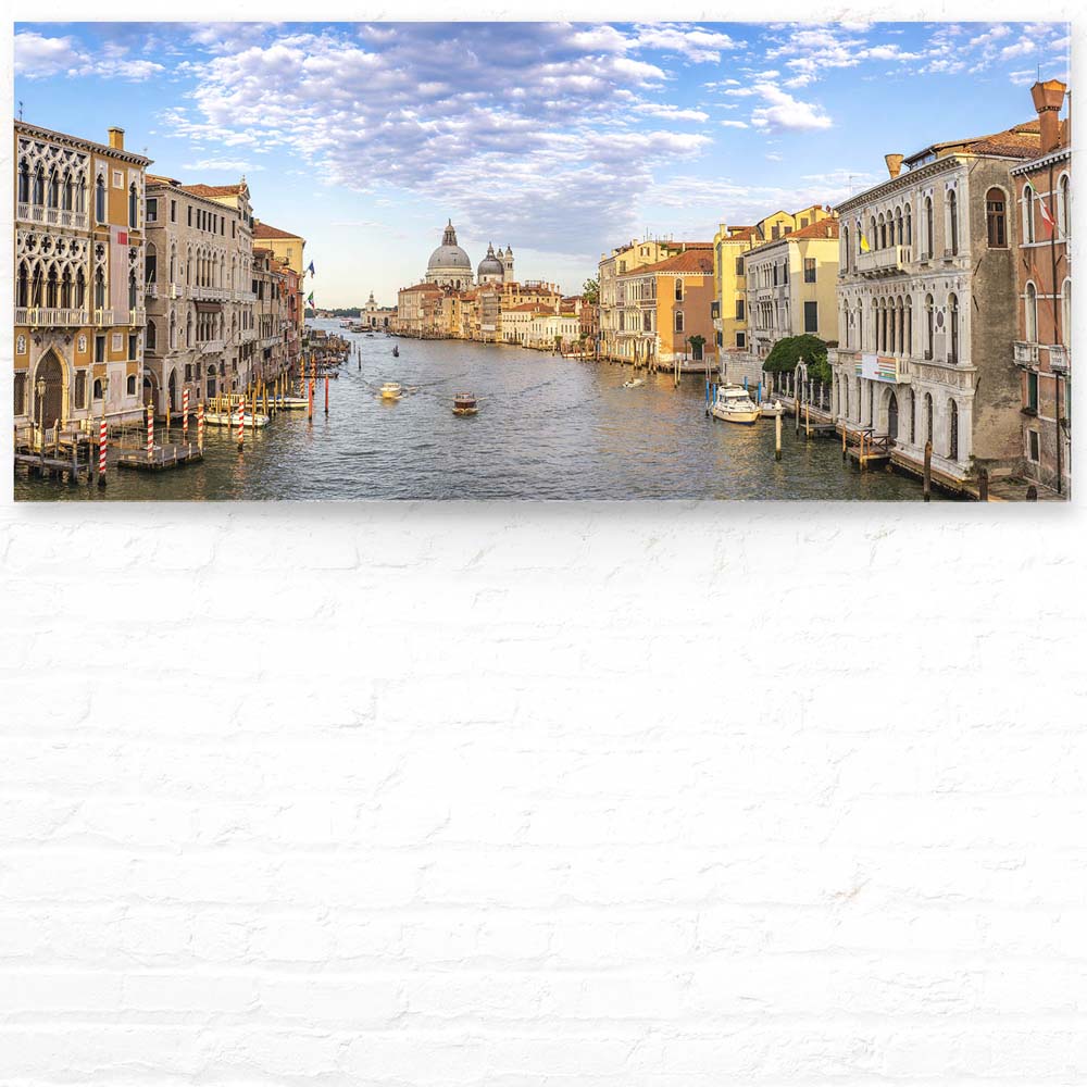 Acrylglasbild Skyline, Canal Grande in Venedig, 110x50cm groß