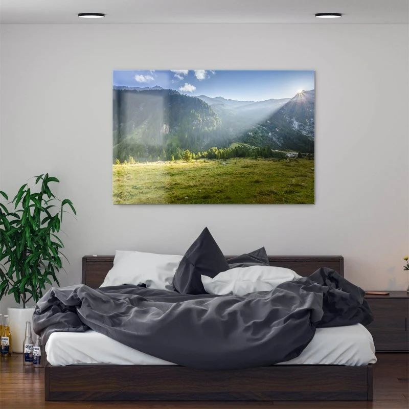 Berge & Gebirge Herbst Zillertal Tirol als Acrylglasverbund Bild 200x150cm