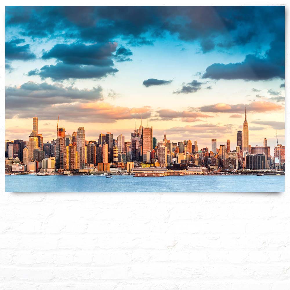 WandPoster 120x80cm Panorama von New York, Skyline