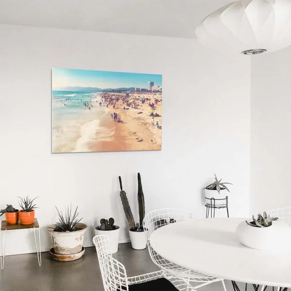 Acrylglasbild Strand & Meer, Santa Monica Beach Los Angeles, 110x50cm groß