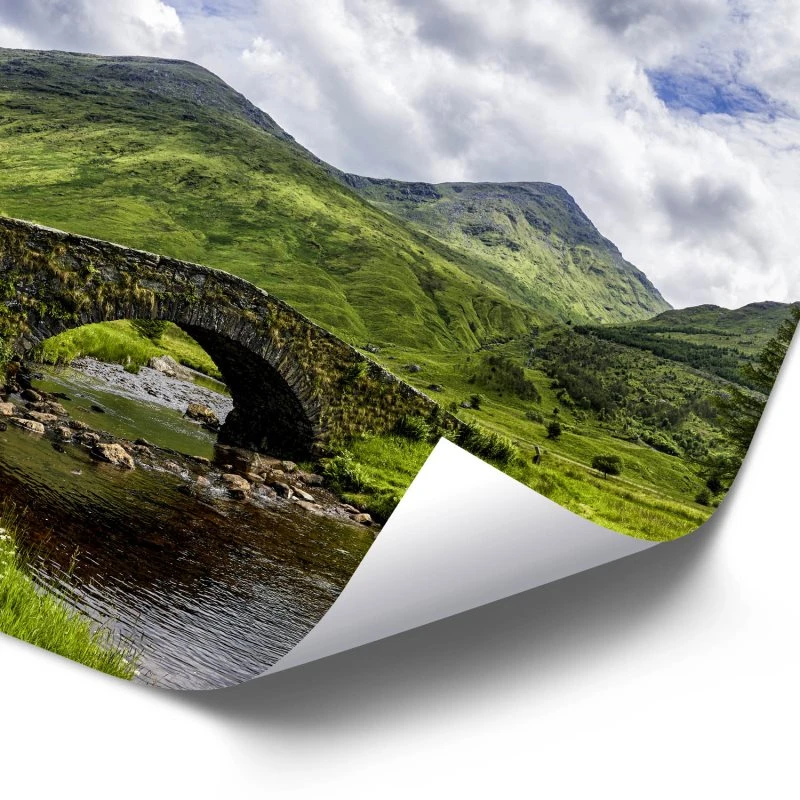 Poster 40x60cm im Hochformat, Schottland Butter Bridge Berge & Gebirge