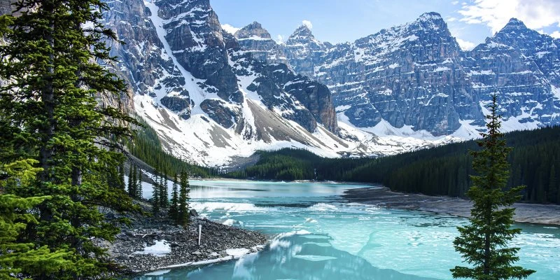 Flüsse & Seen Lake Moraine als Acrylglas Bild 120x60cm