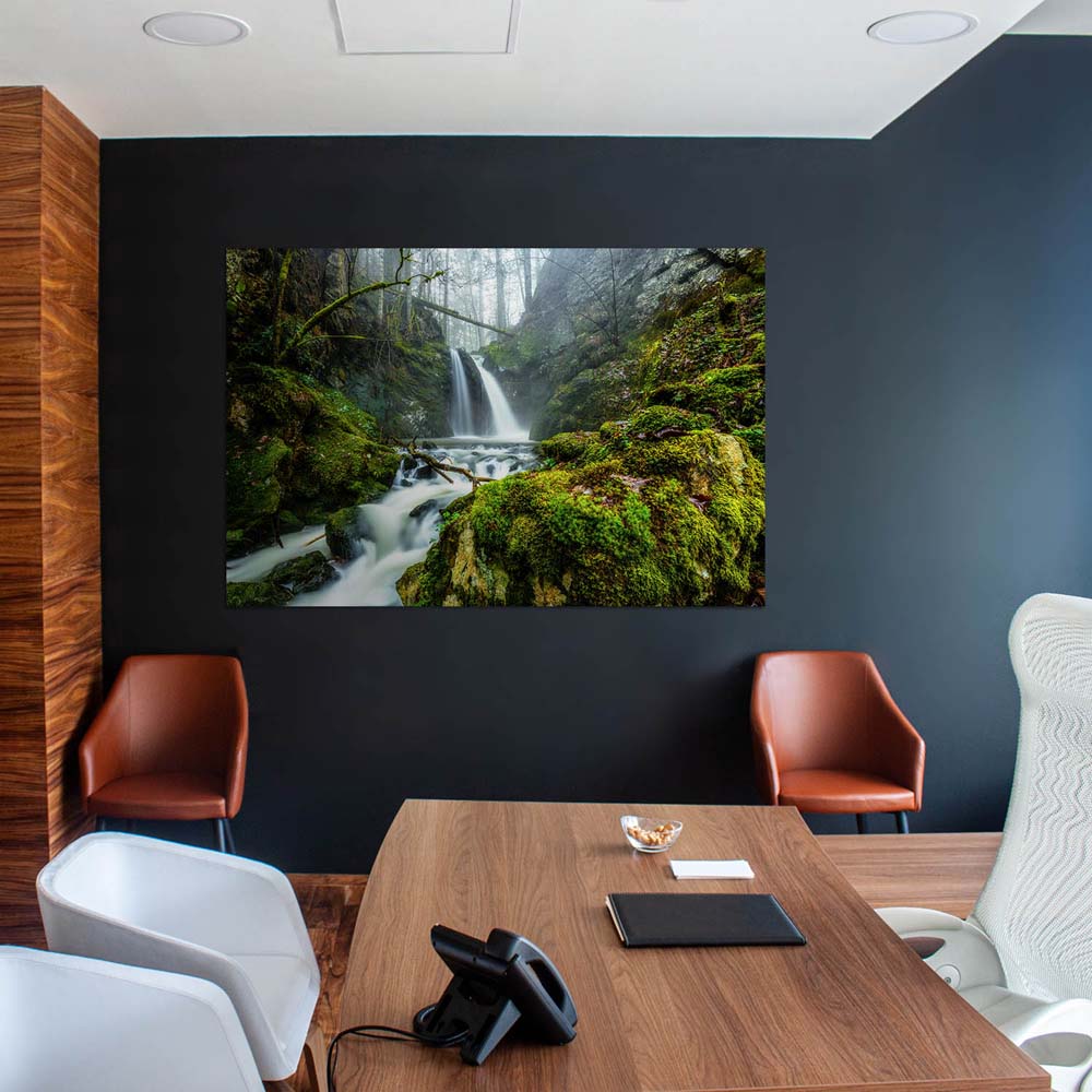 Poster Wasserfall im Schwarzwald Wald & Bäume, 100x75cm groß