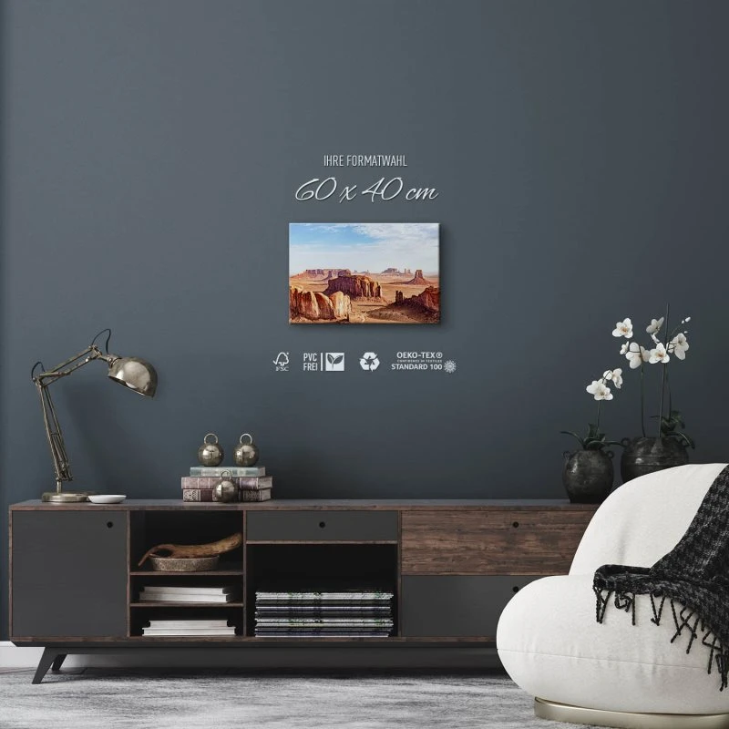 Leinwandbild Monument Valley USA, Berge & Gebirge 60x40cm