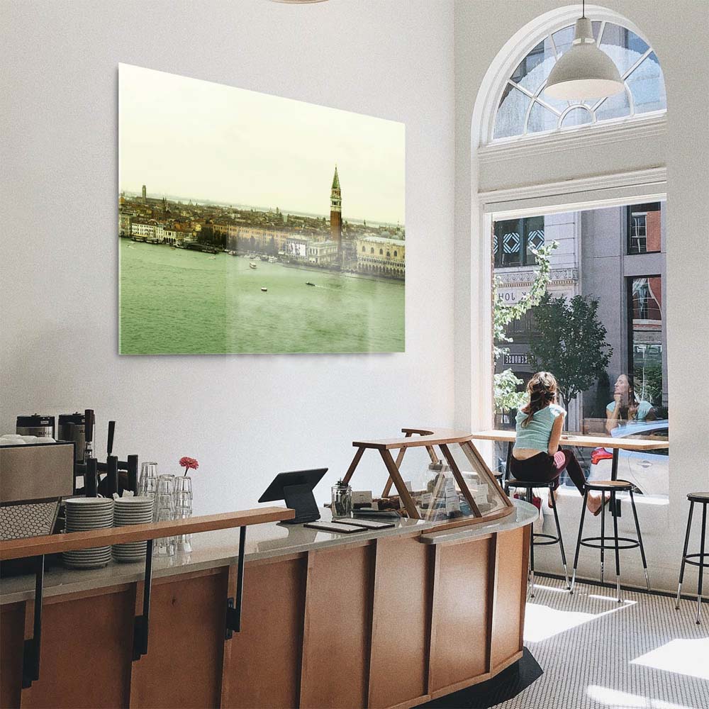 Panorama Acrylglasbild 180x90cm Skyline Venedig in Italien