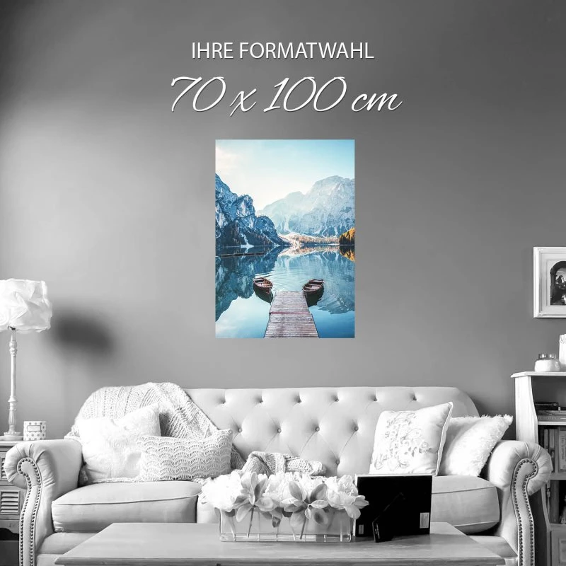 Poster Pragser Wildsee Dolomiten Berge & Gebirge, 70x100cm groß