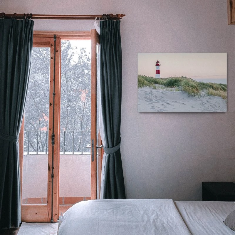 Leinwandbild 120x60cm Strand & Meer, Leuchtturm List-Ost