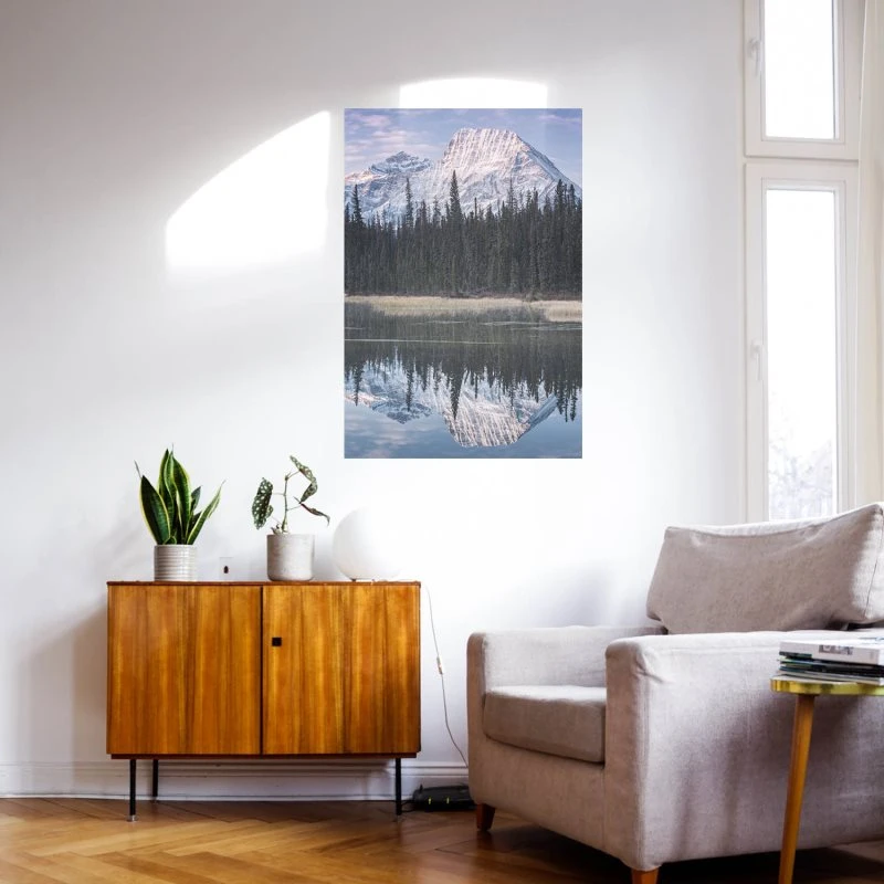 Poster 40x60cm im Hochformat, Rocky Mountains Kanada Berge & Gebirge