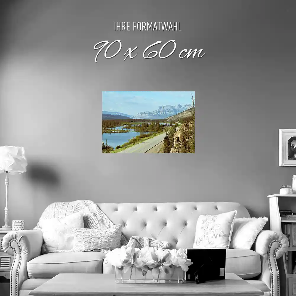 Poster 90x60cm groß, Flüsse & Seen Trans Canada Highway