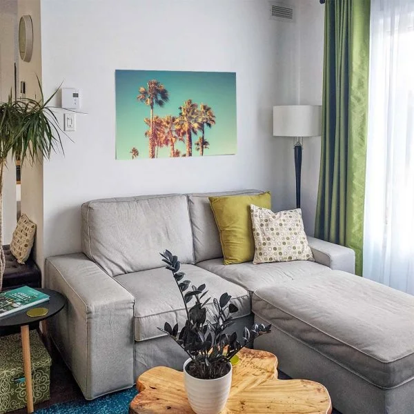 Poster Palmen retro look Kalifornien, USA, 100x75cm groß