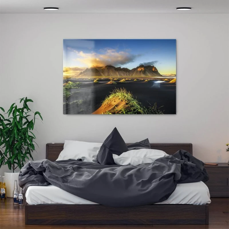 Berge & Gebirge Vestrahorn Island als Acrylglasverbund Bild 200x150cm
