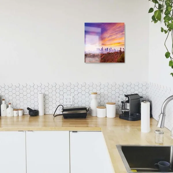 Skyline Los Angeles hills als Acrylglas Bild 120x60cm