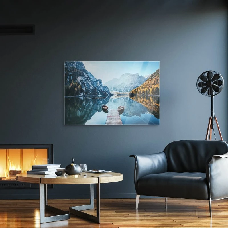 Berge & Gebirge Pragser Wildsee Dolomiten als Acrylglas Bild 120x60cm