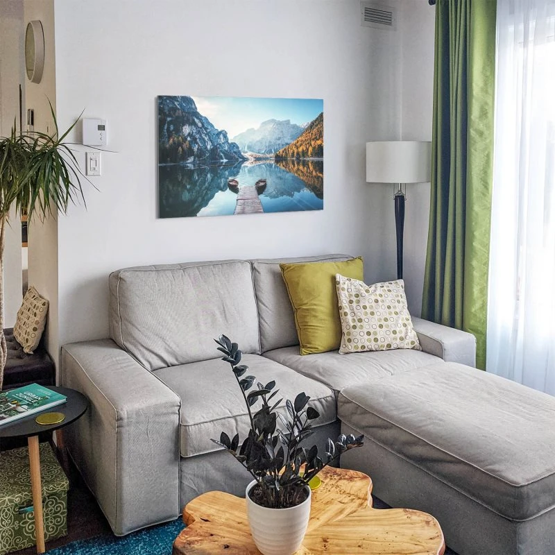 Berge & Gebirge Pragser Wildsee Dolomiten als Alu-Dibond Bild 120x60cm