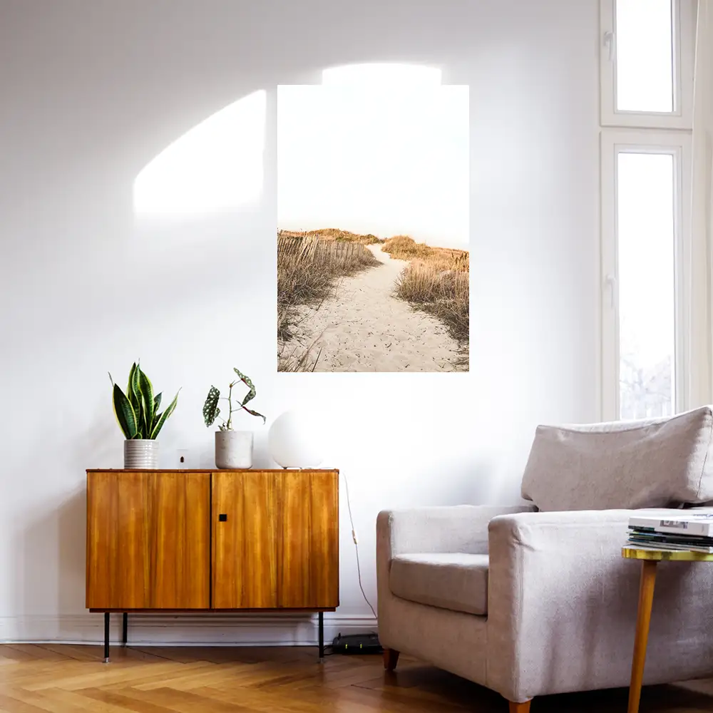 Poster 40x60cm im Hochformat, Seegras Feeling Strand & Meer