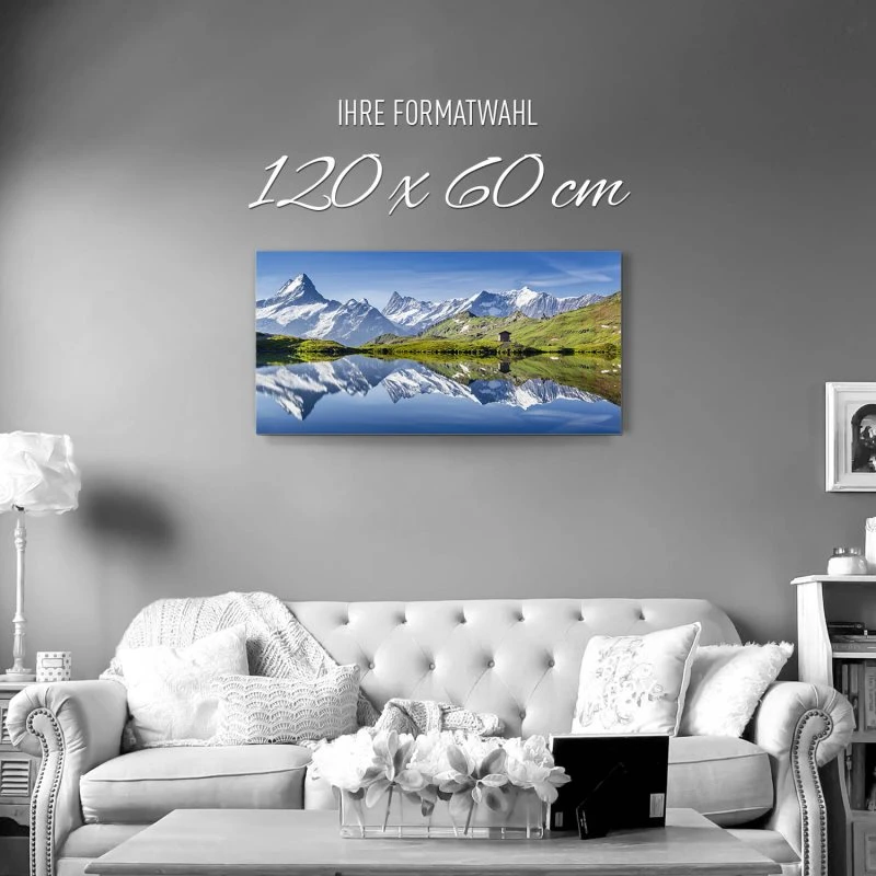 Berge & Gebirge Bachalpsee Schweiz als Alu-Dibond Bild 120x60cm