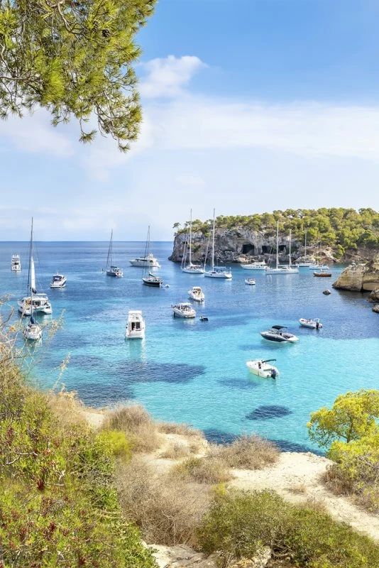 Poster 40x60cm im Hochformat, Die Bucht, Insel Mallorca Strand & Meer