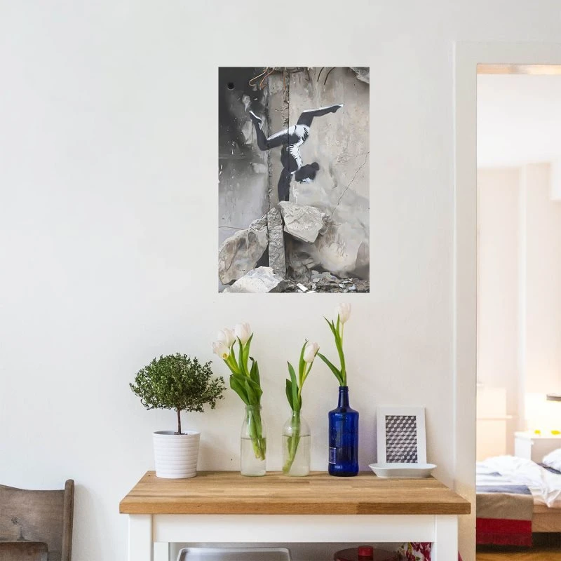 Poster 50x70cm Ukraine Handstand Banksy