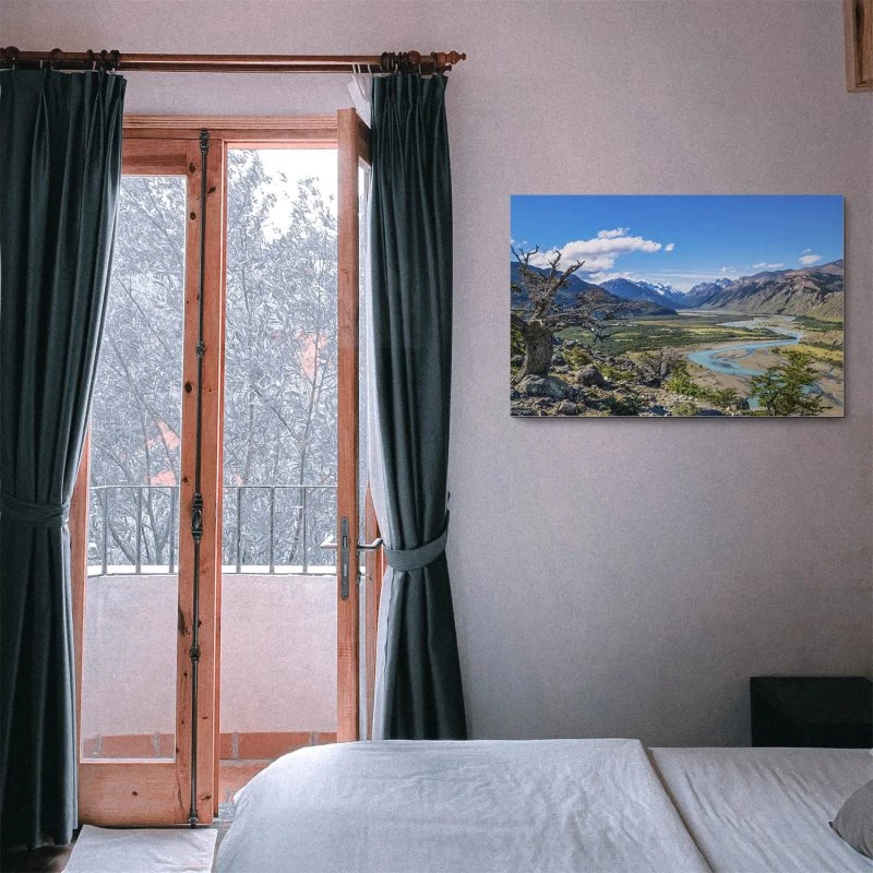 Berge & Gebirge Patagonien Flüsse als Alu-Dibond Bild 120x80cm