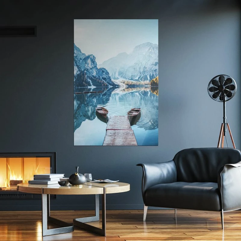 Poster Pragser Wildsee Dolomiten Berge & Gebirge, 70x100cm groß