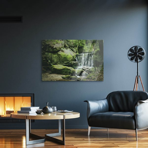 Wasserfall Wolfsschlucht Österreich als Acrylglasverbund Bild 120x60cm