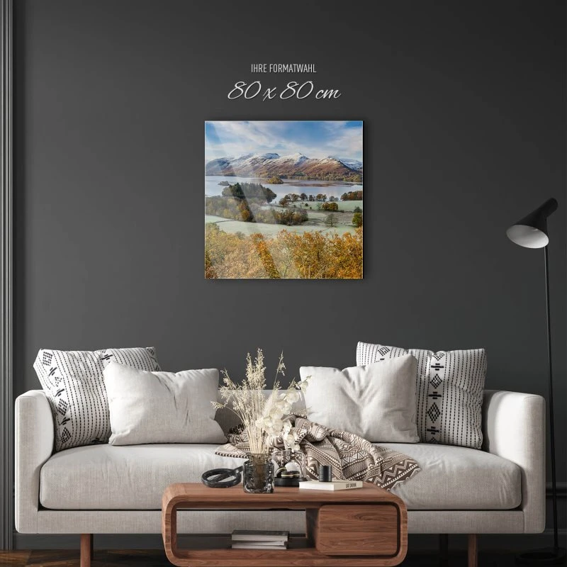 Berge & Gebirge Derwent Water England als Acrylglas Bild 80x80cm