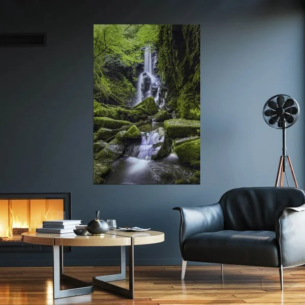 Poster 40x60cm im Hochformat, Dagpinar Türkei Wasserfall