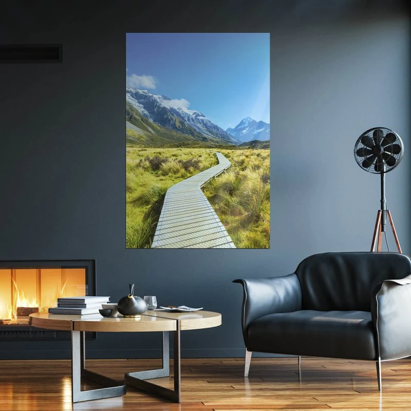 Poster Mount Cook National Park Neuseeland Berge & Gebirge, 70x100cm groß