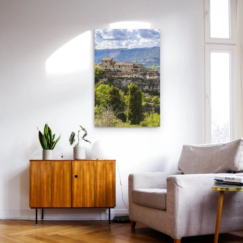 Poster 40x60cm im Hochformat, Spanien Dorf Siurana Berge & Gebirge