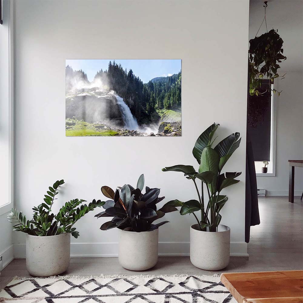 WandPoster Wald & Bäume Krimmler Wasserfälle, 50x50cm