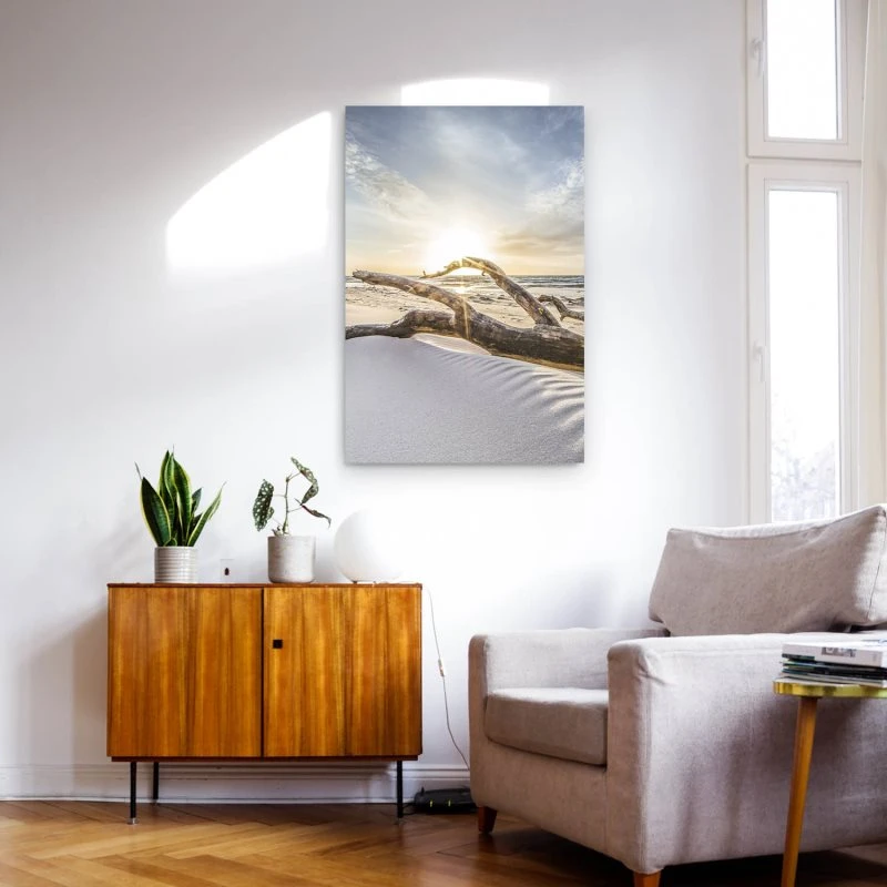 Poster Sonnenuntergang Ostsee Strand & Meer, 70x100cm groß