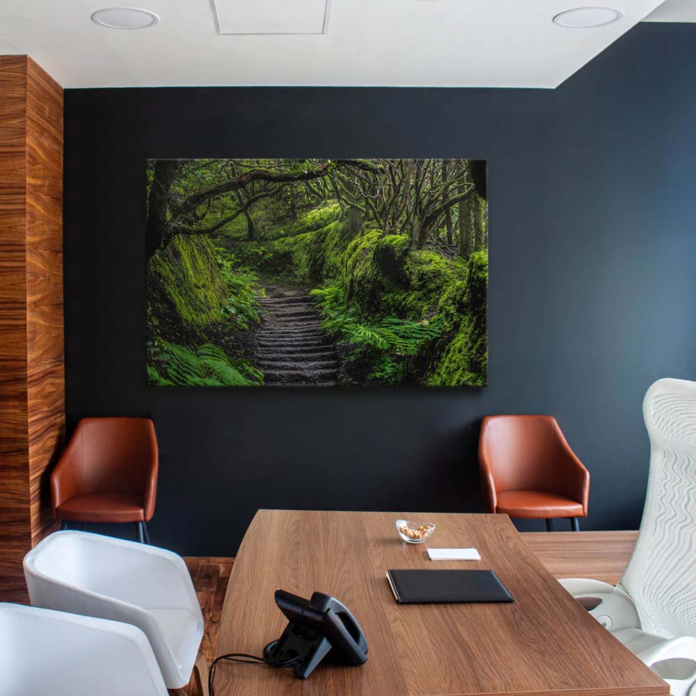 Leinwandbild Hochformat XXL 100x150cm, Teneriffa Anaga Regenwald