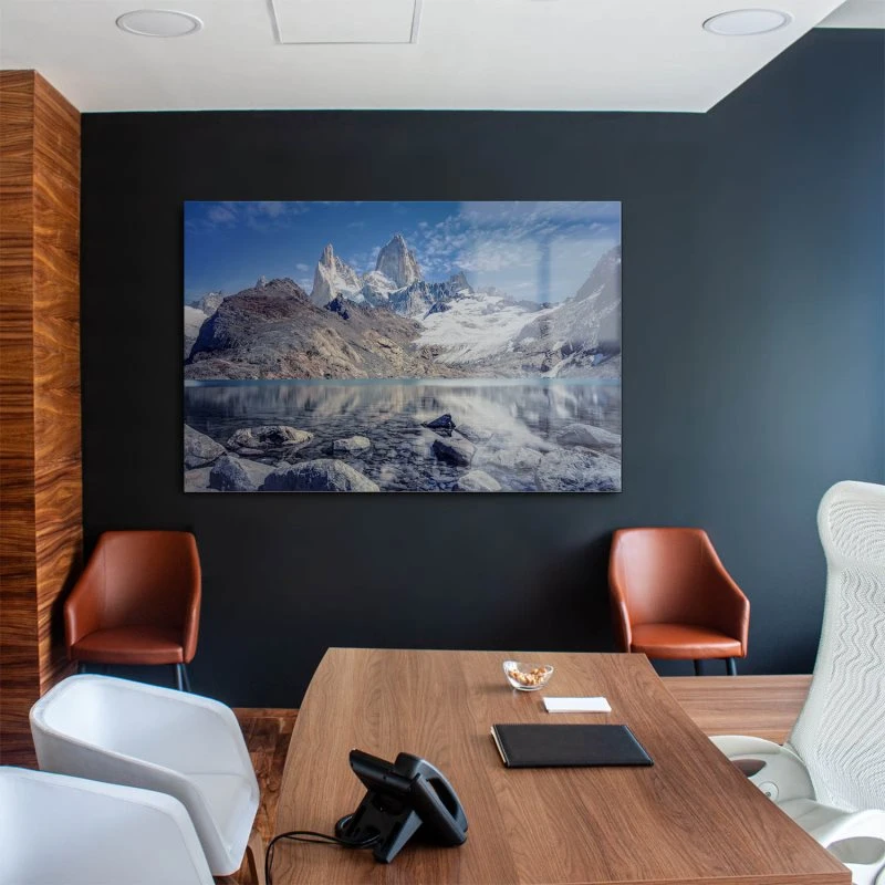 Berge & Gebirge Fitz Roy und  Cerro Torre als Acrylglasverbund Bild 160x120cm