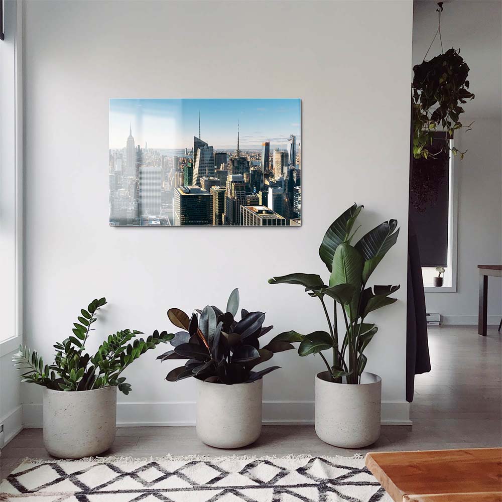 Skyline New York Empire State als Acrylglasverbund Bild 180x90cm