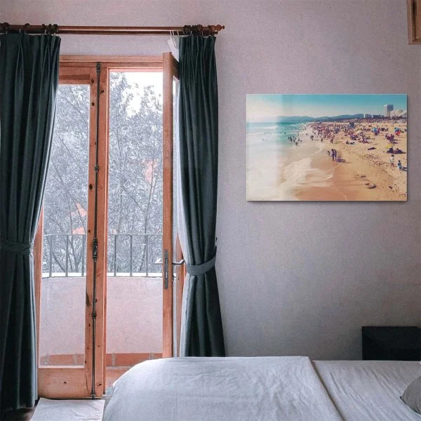 Strand & Meer Santa Monica Beach Los Angeles als Acrylglasverbund Bild 180x90cm