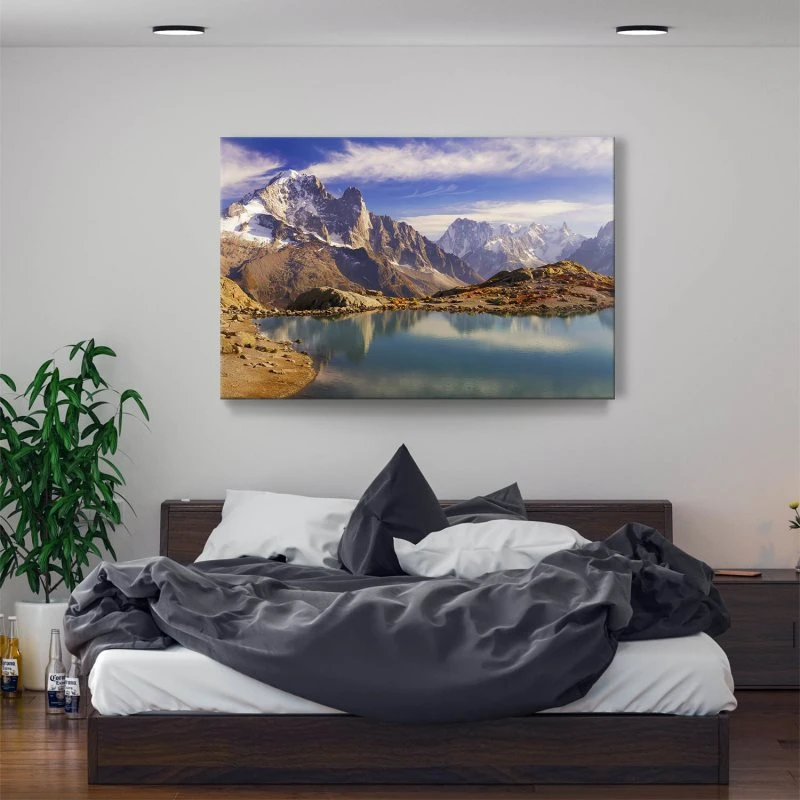 Berge & Gebirge Crystal Lakes Franz. Alpen als Keilrahmenbild 200x150cm