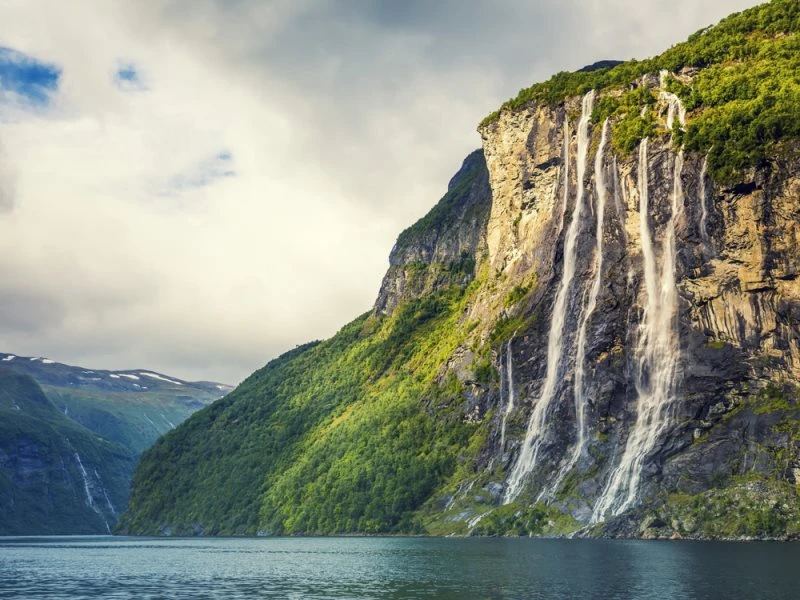 XXL Poster 200x150cm Wasserfall Seven Sisters