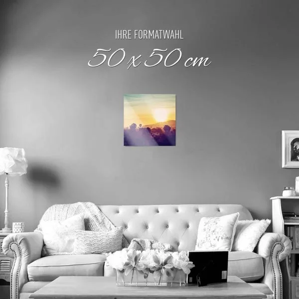 WandPoster Skyline Los Angeles sunset, 50x50cm