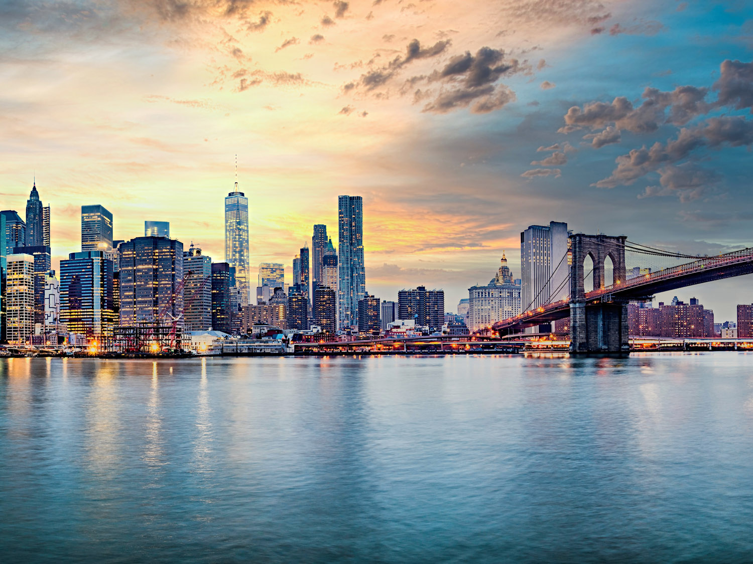 Skyline New York City als Poster 160x120cm