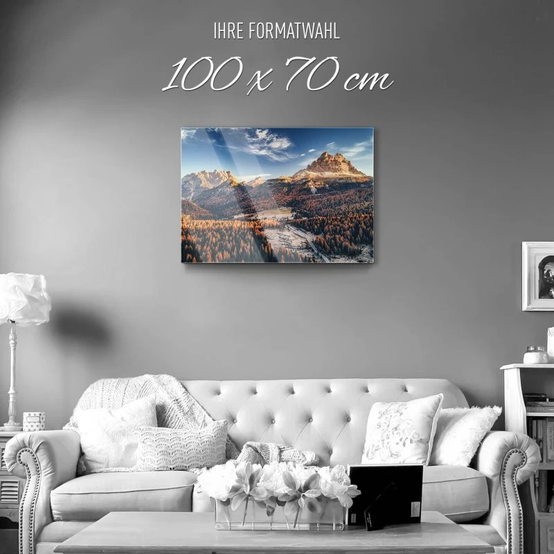 Berge & Gebirge Nationalpark Drei Zinnen Italien als Acrylglasverbund Bild 100x70cm