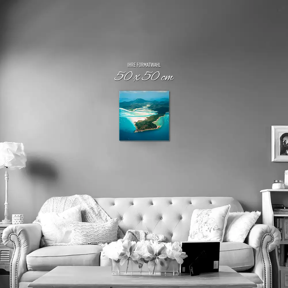 Strand & Meer Panorama Australien als Alu-Dibond Bild 50x50cm
