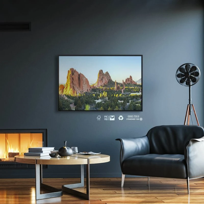 Berge & Gebirge Garden of the Gods USA im schwarzen Bilderrahmen, 200x150cm