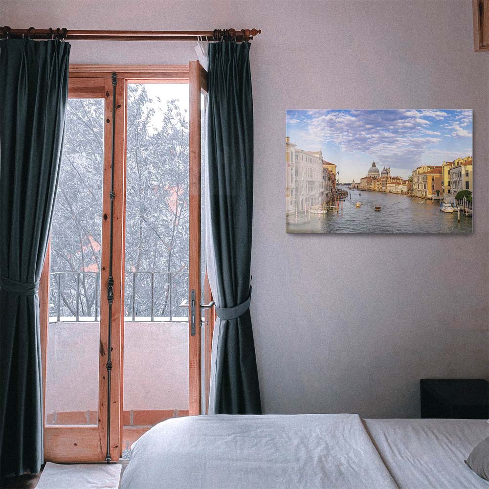 Skyline Canal Grande in Venedig als Acrylglasverbund Bild 180x90cm