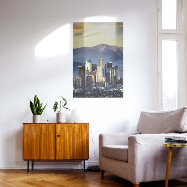 WandPoster Skyline Los Angeles by night, 80x80cm