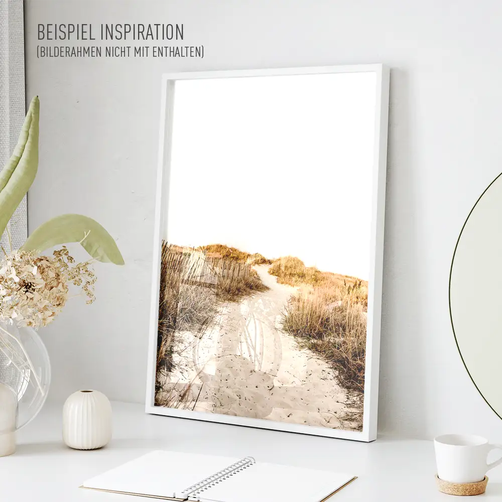 Poster 40x60cm im Hochformat, Seegras Feeling Strand & Meer