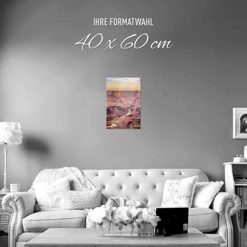 Poster 40x60cm im Hochformat, Grand Canyon USA Berge & Gebirge